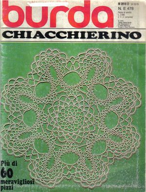 Burda Chiacchierino 1979 №32 (Italy) Фриволите