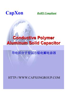 CapXon. Conductive Polymer Aluminum Solid Capacitor