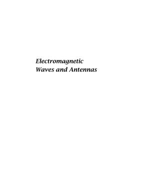 Sophocles J. Orfanidis. Electromagnetic Waves and Antennas