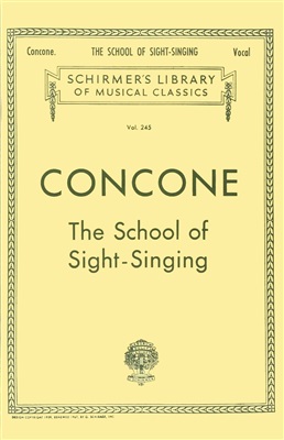Concone Giuseppe. The school of sight-singing / Школа вокала - пения с листа