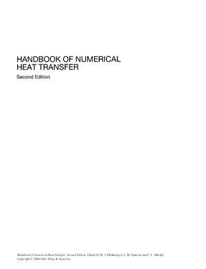 Handbook of Numerical Heat Transfer