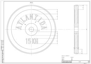 Диск модели Стандарт - 15.0 кг