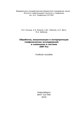 Ельцов, И.Н. Обработка, визуализация и интерпретация геофизических исследований в скважинах в системе EMF Pro