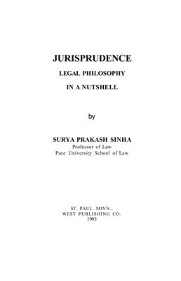 Синха Сурия Пракаш. Юриспруденция. Философия права. Краткий курс