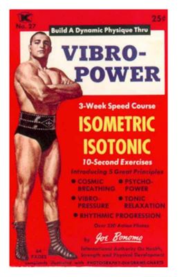 Bonomo Joe. Vibro Power - Build a Dynamic Physique