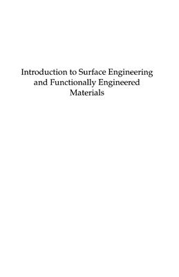 Martin P. Introduction to Surface Engineering and Functionally Engineered Materials