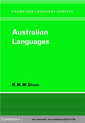 Dixon R.M.W. Australian Languages: Their Nature and Development