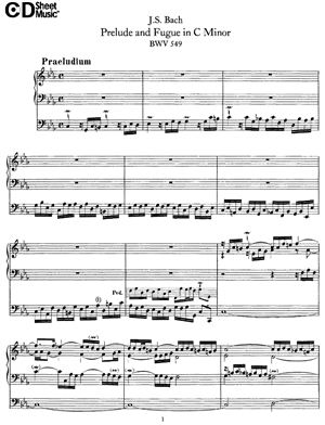 Бах И.С. Прелюдия и Фуга До Минор (BWV 549)