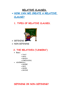 Relative clauses (условные придаточные предложения)
