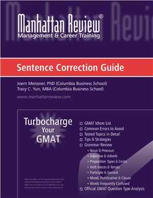 Joern Meissner, Tracy Yun. Turbocharge Your GMAT: Sentence Correction Guide