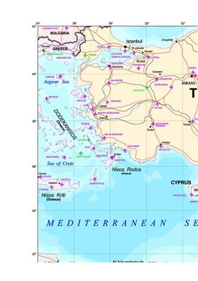 Ларуш Линдон. Карта транспортной системы Ближнего Востока и Персидского залива