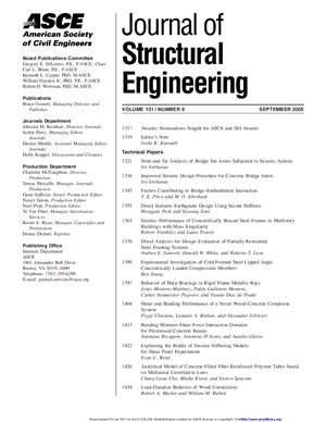 Journal of Structural Engineering 2005 №09