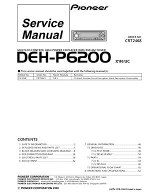 Автомагнитола PIONEER DEH-P6200