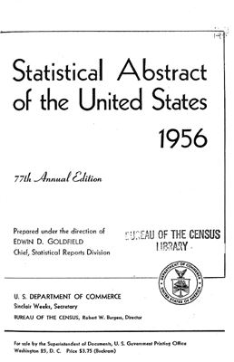 Statistical Abstracts of the United States 1956