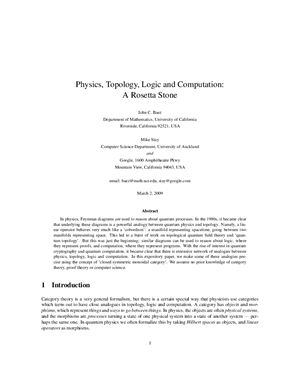 Baez J.C., Stay M. Physics, Topology, Logic and Computation - A Rosetta Stone