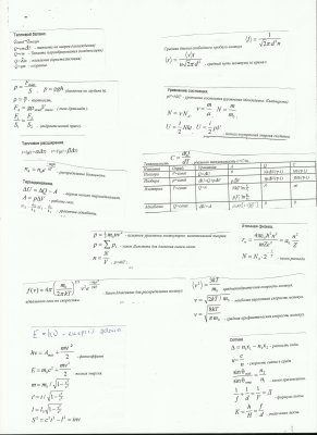 Формулы по физике 1 курс 2 семестр