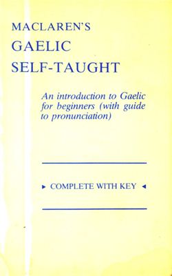Maclaren James. Maclarens’s Gaelic Self-Taught / Самоучитель гэльского от Макларена