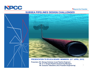 Проблемы проектирования морских трубопроводов