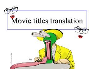 Translation of Movie Titles