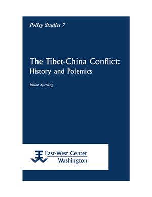 Sperling E. The Tibet-China Conflict: History and Polemics