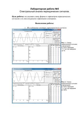 Отчет по лабораторной работе - Спектральный анализ периодических сигналов