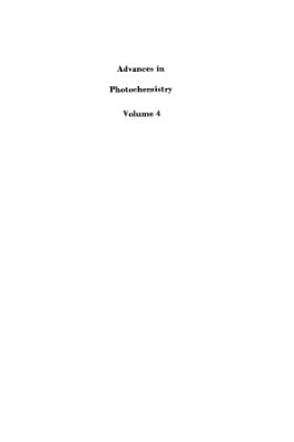Advances in Photochemistry. V.04