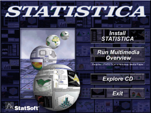 Программа StatSoft Statistica v6.0 Rus