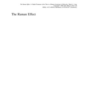 Long D.A., The Raman effect : a unified treatment of the theory of Raman scattering by molecules