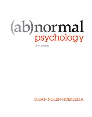 Nolen-Hoeksema Susan. (Ab)normal Psychology