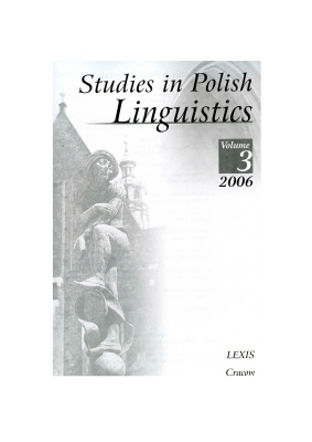 Wiemer Bjórn. Particles, parentheticals, conjunctions and prepositions as evidentiality markers in contemporary Polish (a first exploratory study)
