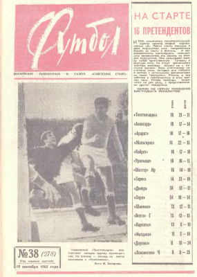 Футбол 1965 №38