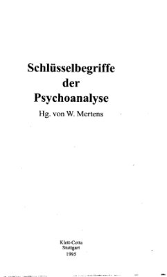 Вольфганг М. Ключевые понятия психоанализа