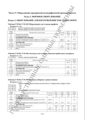 ГЭСНм 81-03-27-2001 Оборудование предприятий полиграфической промышленности 2014