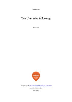 Вериківський М.І. (обр.) 10 народніх пісень
