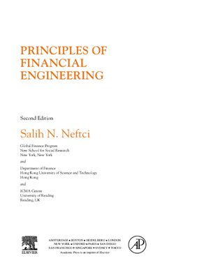 Salih N. Neftci Principles of Financial Engineering 2nd edition