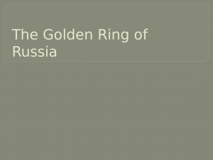 The Golden Ring of Russia