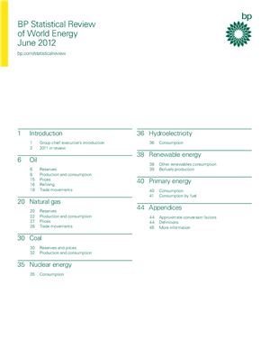 World energy report 2012