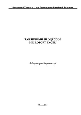 Методические указания - Табличный процессор Microsoft Excel. Лабораторный практикум