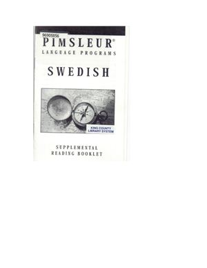 Paul Pimsleur. Аудиокурс для изучения шведского (начальный курс) / Pimsleur Swedish Compact Course