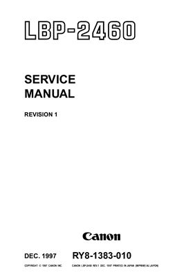 Canon LBP-2460. Service Manual