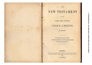 Carey W. et al. The New Testament of Our Lord and Saviour Jesus Christ in Sanskrit. St. John's Gospel