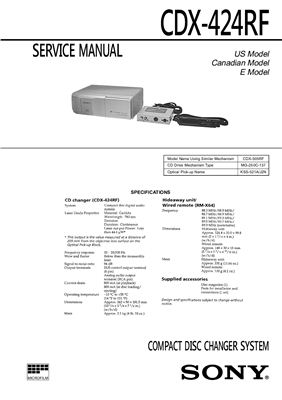 Компакт диск ченжер SONY CDX-424RF