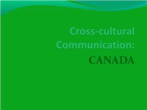 Cross-cultural Communication: Canada