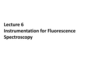 Instrumentation for Fluorescence Spectroscopy