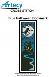 Clarke Tereena. Blue Halloween Bookmark