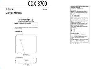 Компакт диск плеер SONY CDX-3700