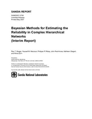 Paul T. Bayesian Methods for Estimating the Reliability in Complex Hierarchical Networks