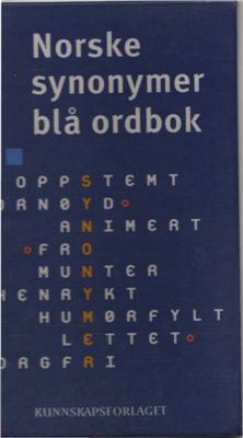 Dag Gundersen. Norske synonymer blå ordbok Синий словарь синонимов норвежского языка