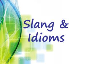 Slang and Idioms