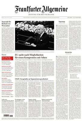 Frankfurter Allgemeine Zeitung für Deutschland 2015 №27/6 Februar 2